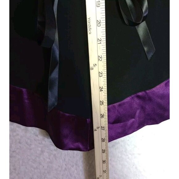 Dare To Wear Treasure Top In Plum/Black Bell Sleeve Gothic Top Women's Sz M NEW - Picture 6 of 14